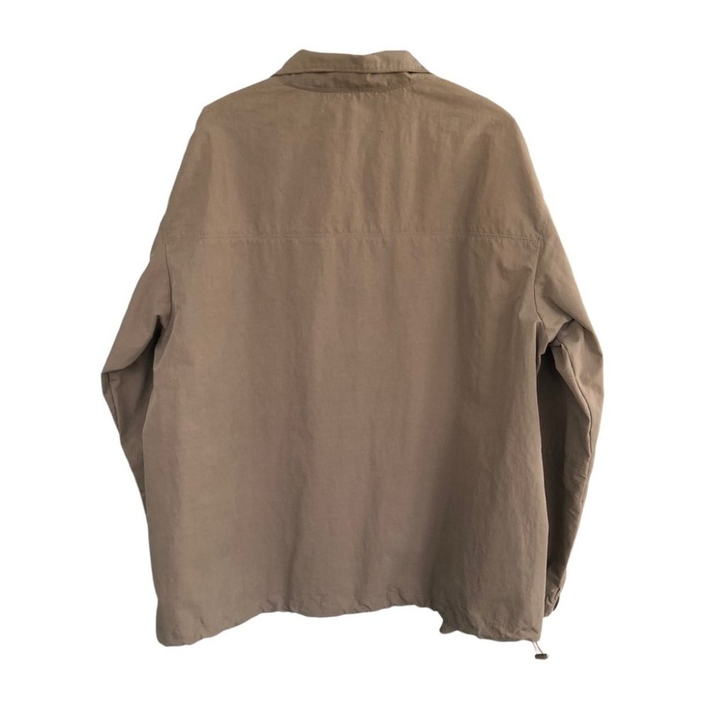 Oak + Fort Anorak Jacket Women’s XL Taupe Quarter Zip Large Front Pocket - Picture 3 of 10